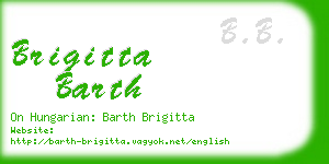 brigitta barth business card